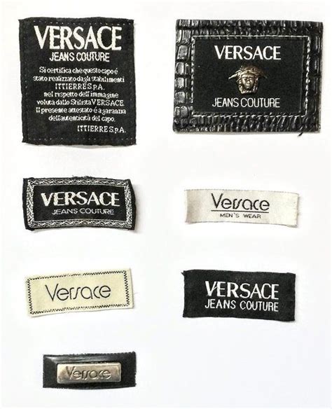 versace classic v2 label etikett|versace vintage logo.